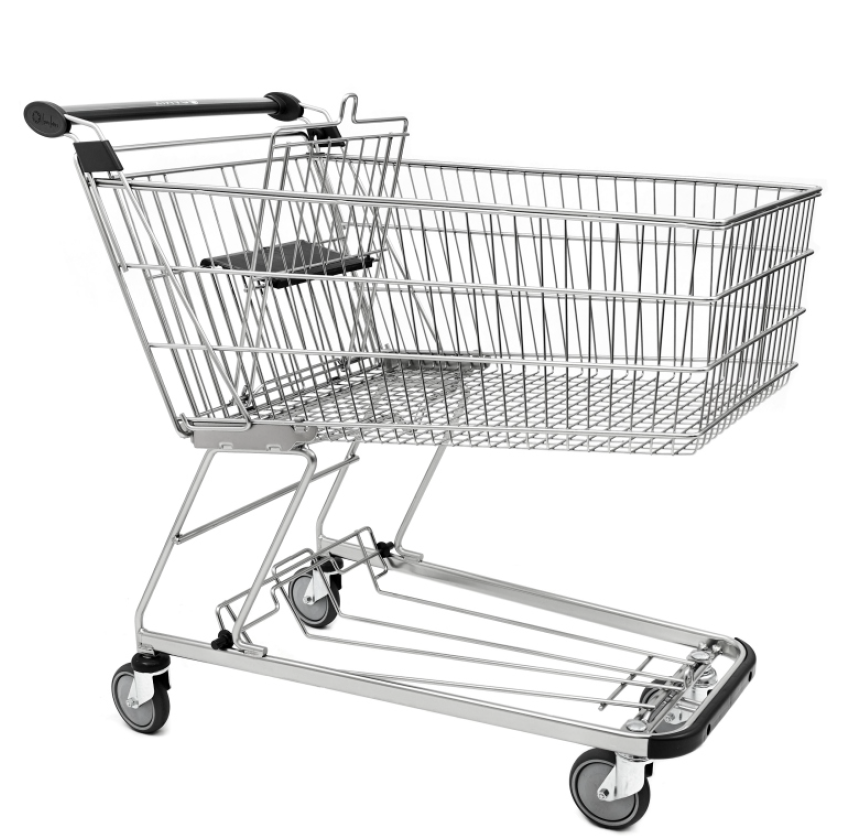 Cărucior de cumpărături Classic 155 cu platformă inferioară pentru produse voluminoase