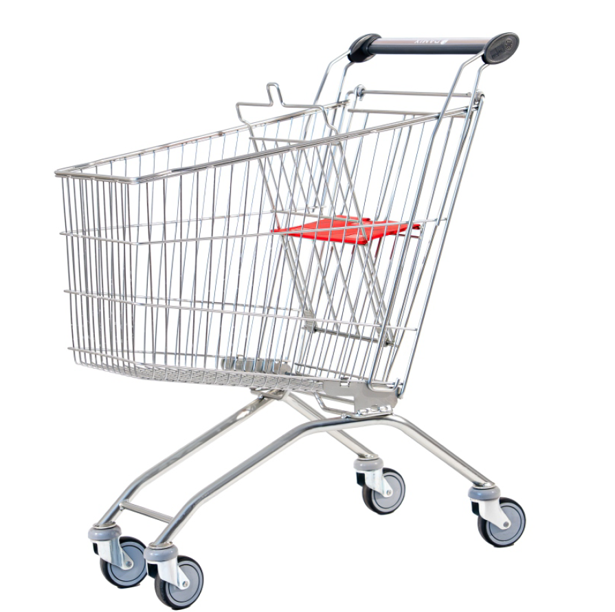Cărucior de cumpărături compact Avant 100, 99 litri, cu scaun pentru copil
