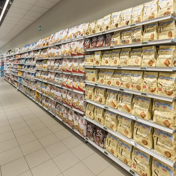 Raft de perete pentru magazin SIDAC, magazine alimentare 3